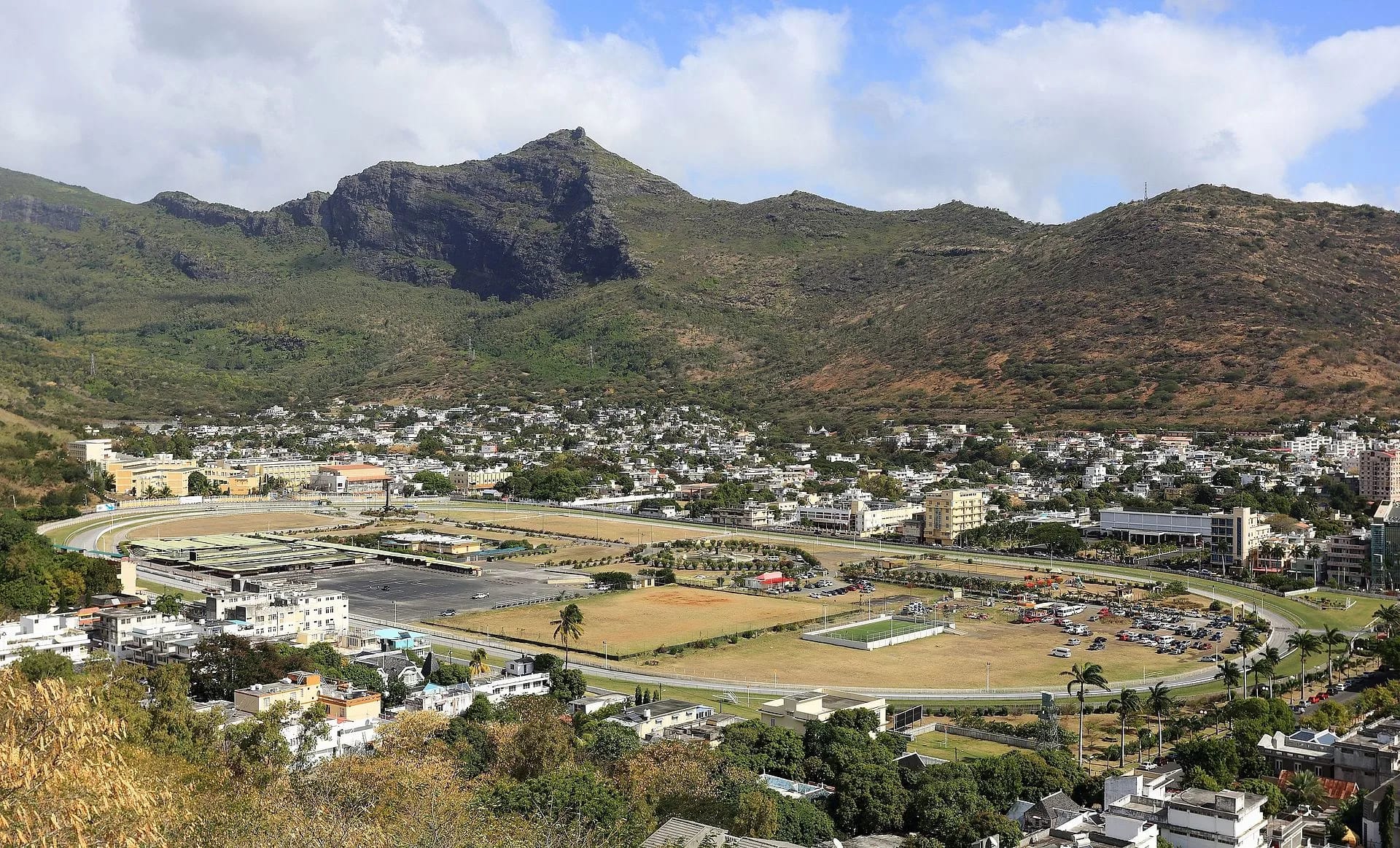 Hippodrome du Champ de Mars au pied de la montagne, Port-Louis, Maurice