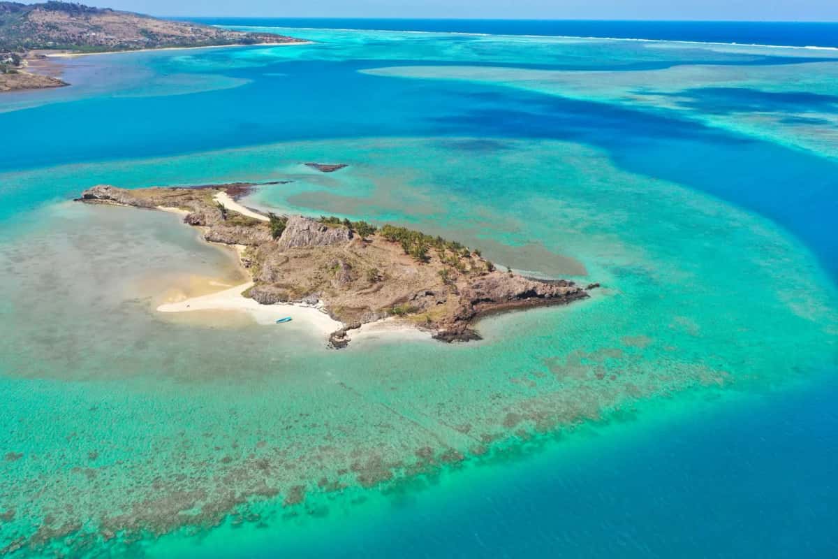 Îlot et lagon à Rodrigues