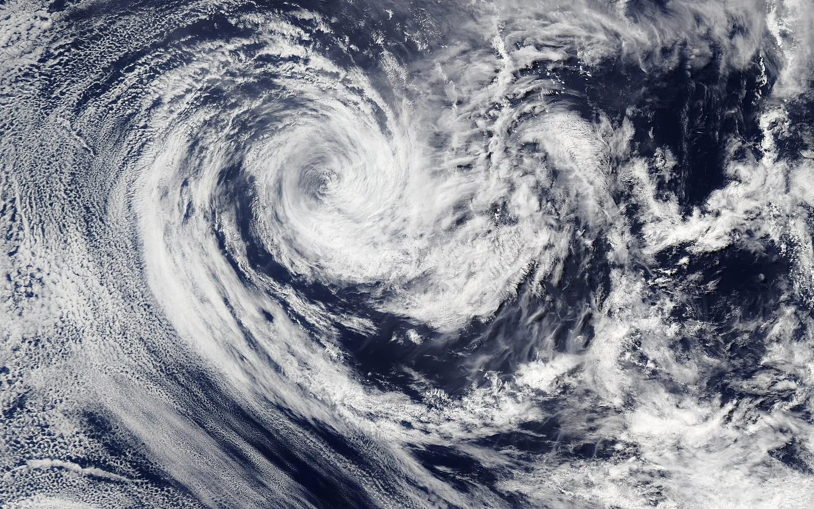 Image satellite du cyclone tropical Hérold dans le sud-ouest de l'océan Indien, mars 2020